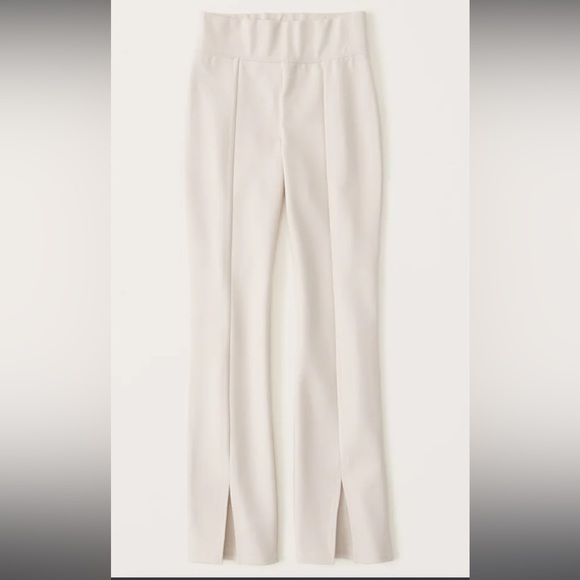 Ponte Front Split-Hem Flare Pants from Abercrombie - Picture 1 of 2